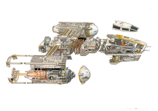 Illustration for article titled Estos increíbles dibujos muestran el interior de las naves de Star Wars